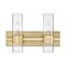 Z-Lite Lawson 2 Light Vanity, Rubbed Brass & Clear 343-2V-RB - alternate 3